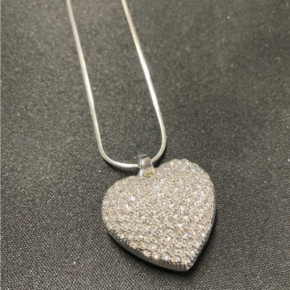 Silver gemstone heart - Picture 5 of 7